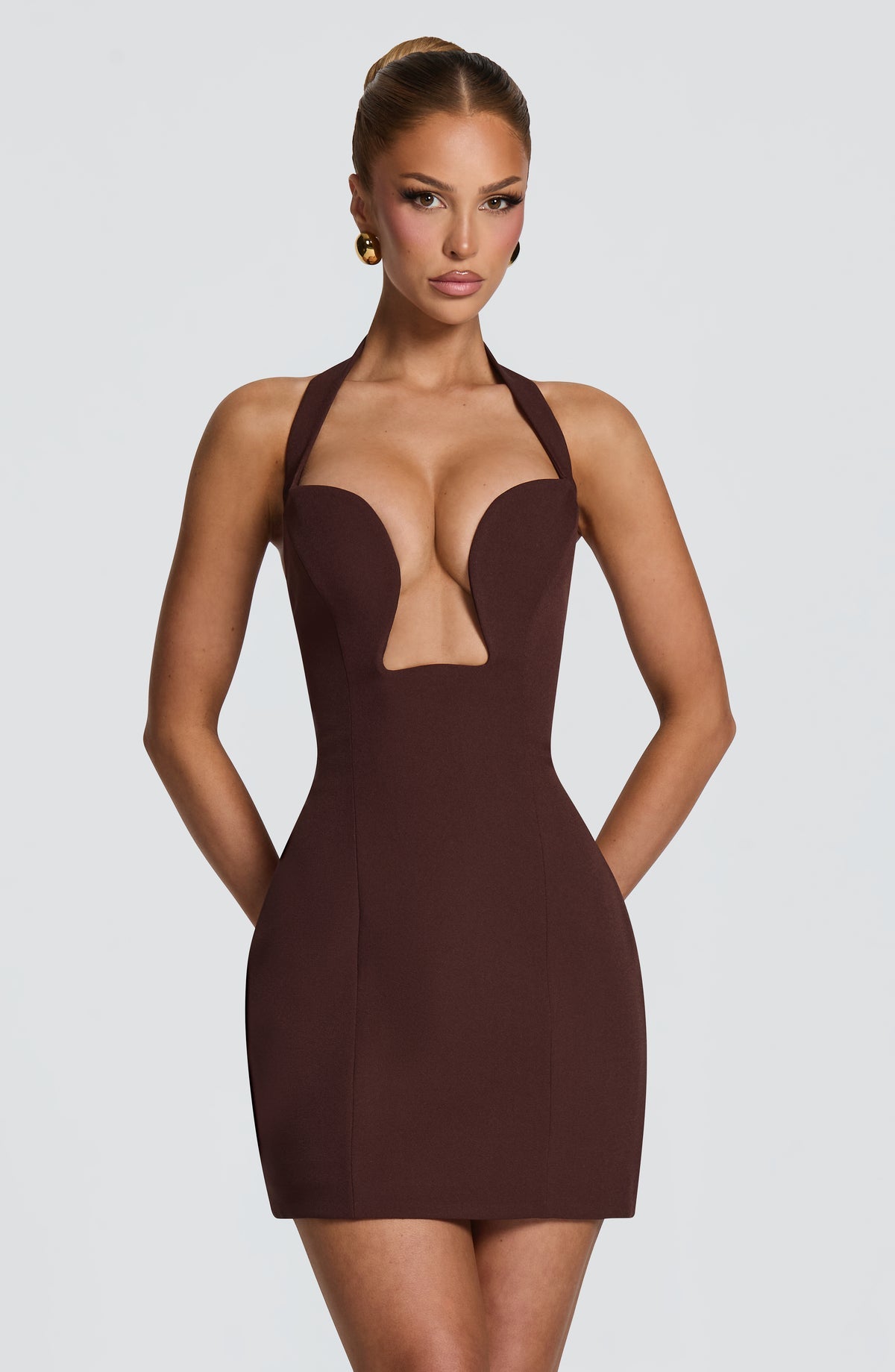 Robe courte Charlotte — Prune