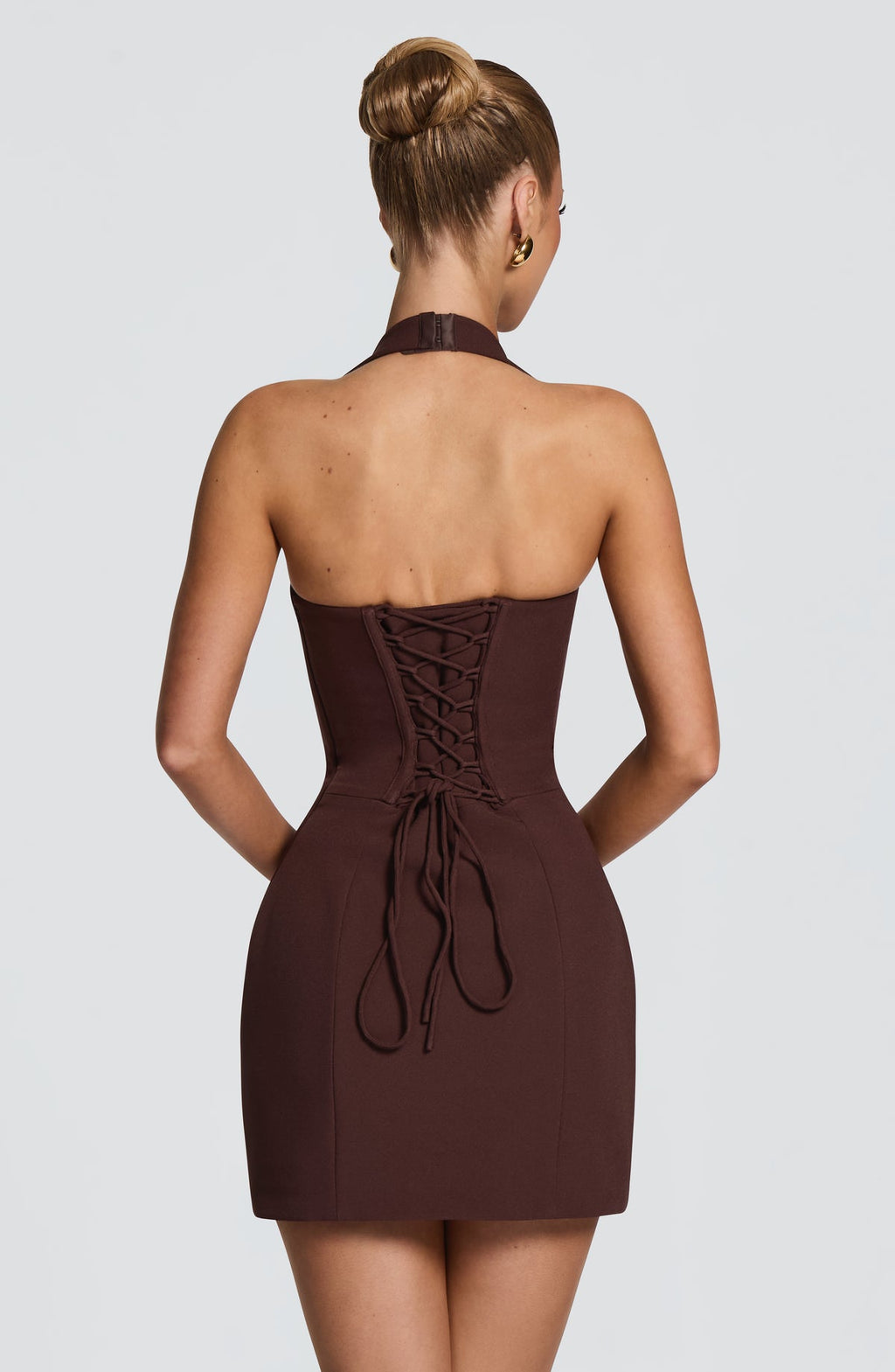 Robe courte Charlotte — Prune — vue 2