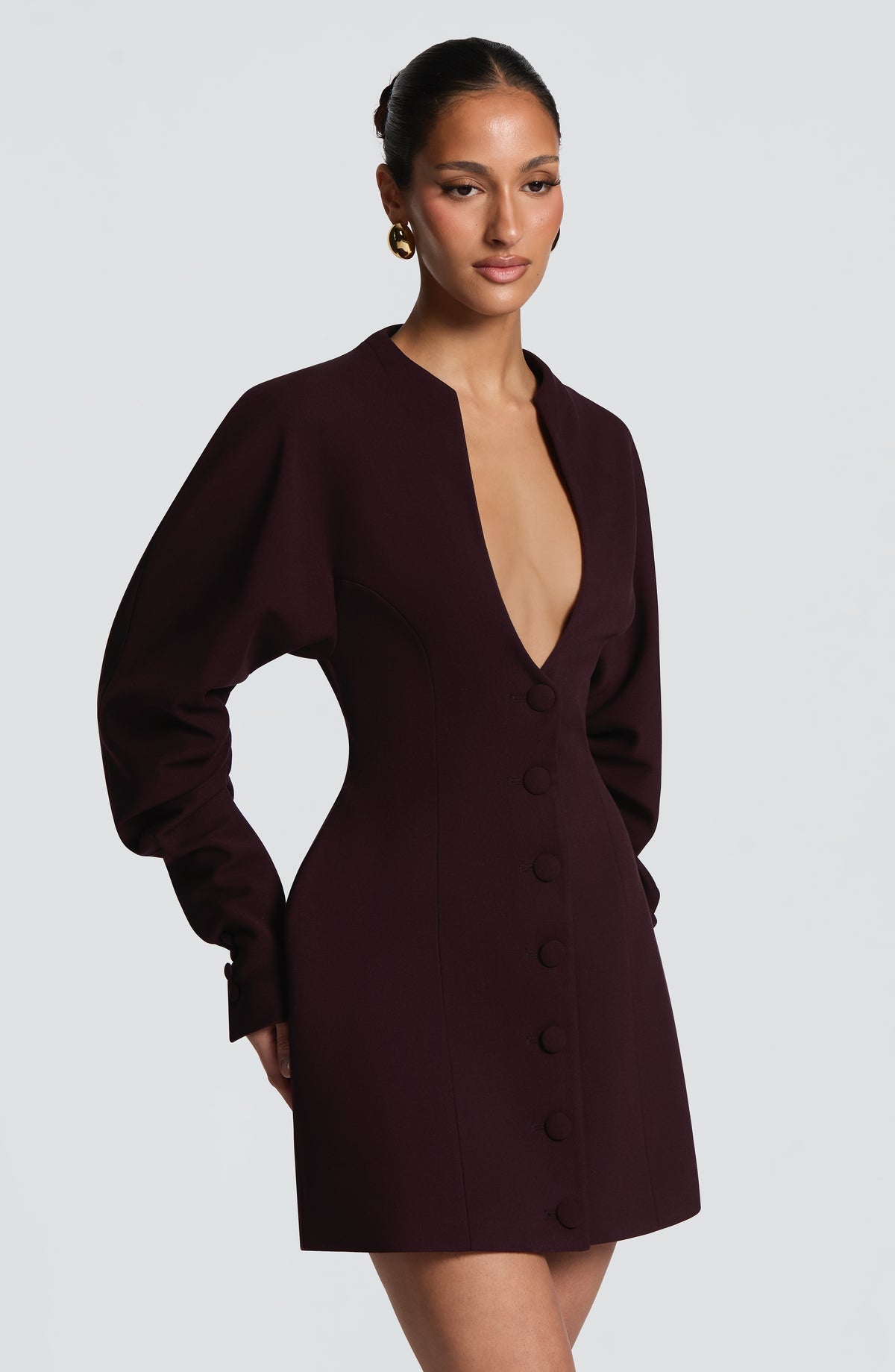 Robe courte Cody — Plum — vue 5