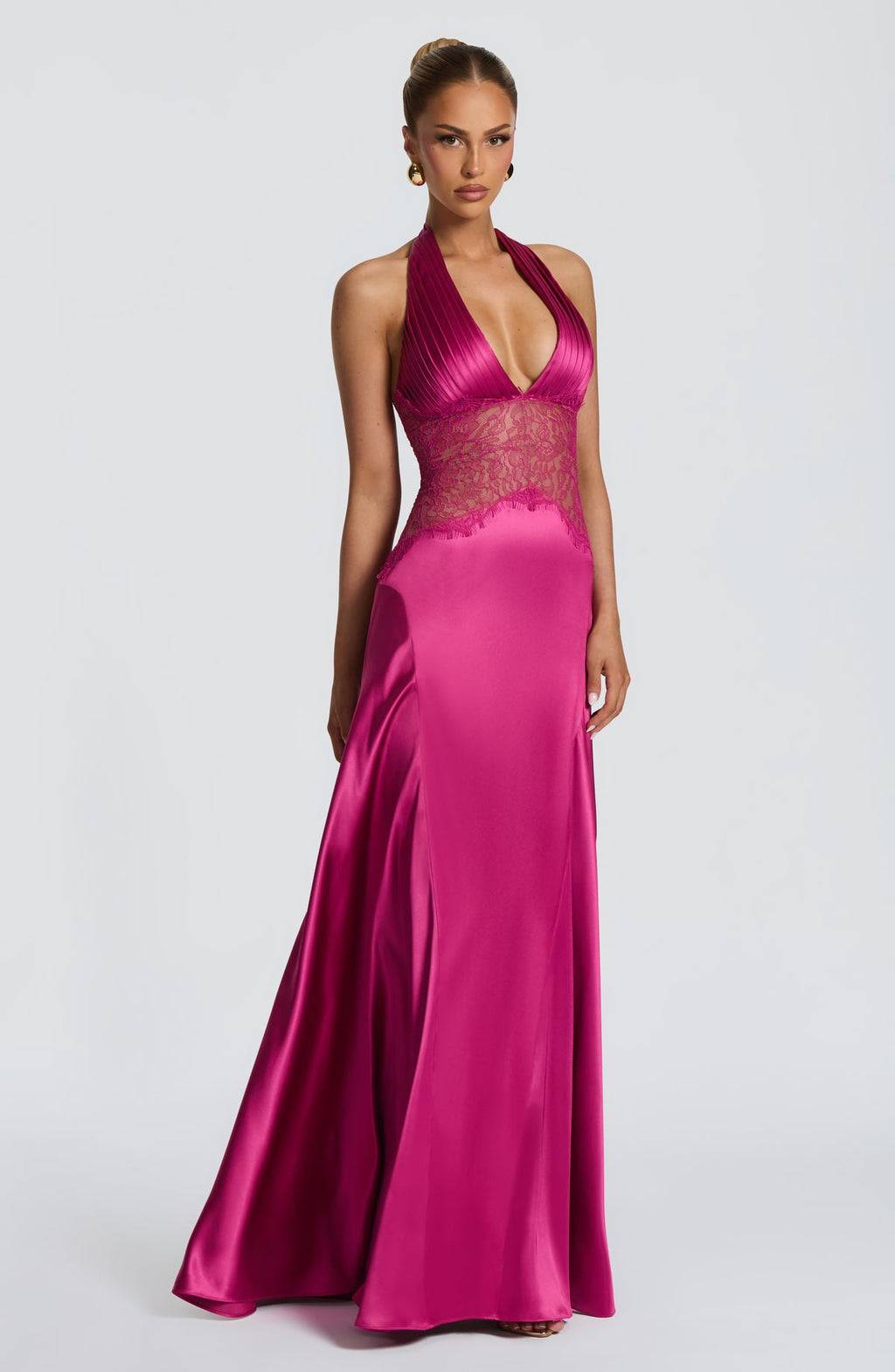 Robe longue Virella — Fuchsia — vue 3