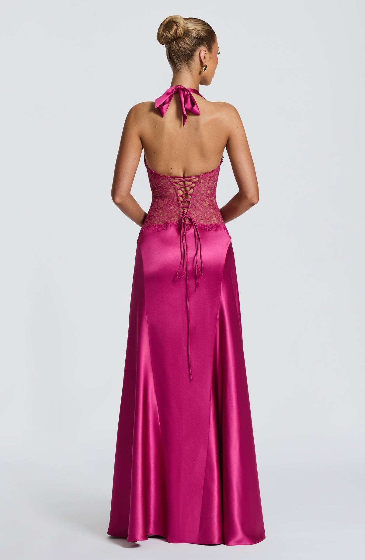 Robe longue Virella — Fuchsia — vue 2