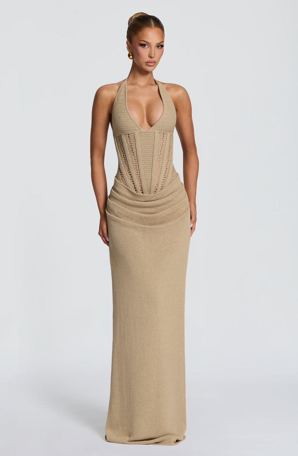 Robe longue Neeka — Beige — vue 2