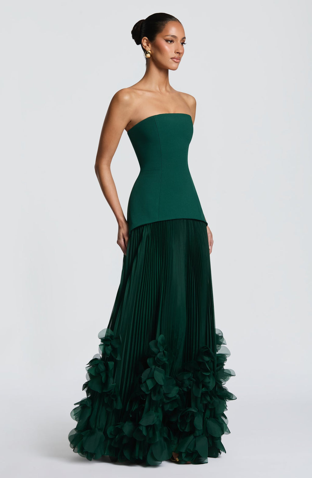 Robe de soirée Seraphina — Émeraude — vue 3