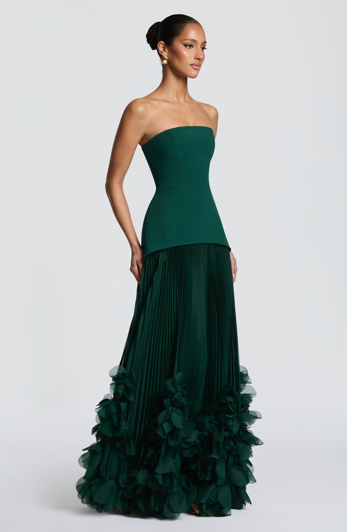Robe de soirée Seraphina — Émeraude — vue 3