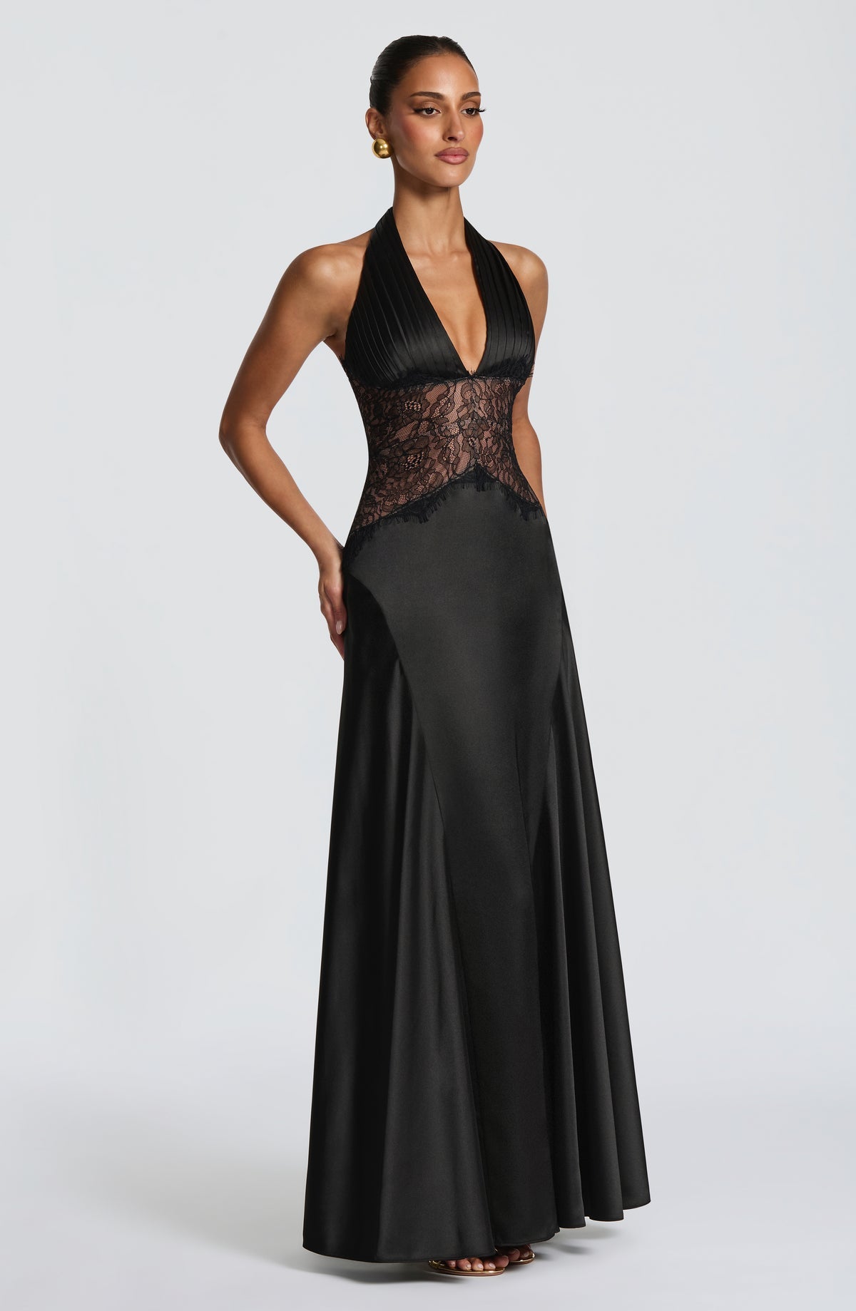 Robe longue Virella — Noir — vue 3