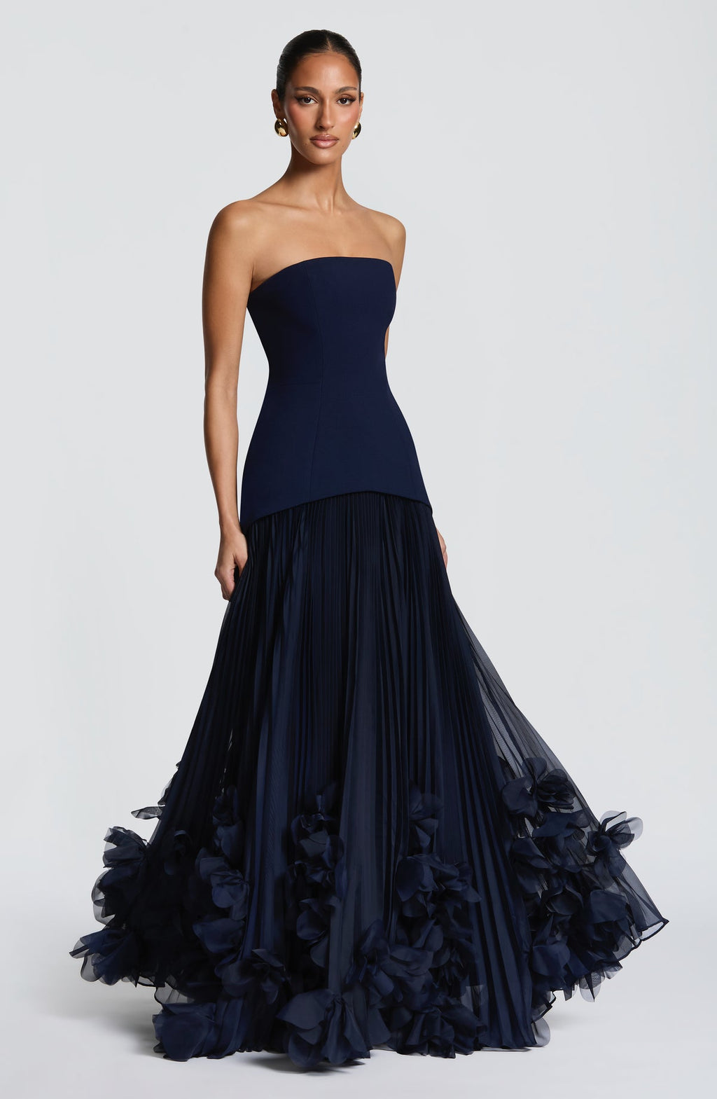 Robe de soirée Seraphina — Bleu marine — vue 3