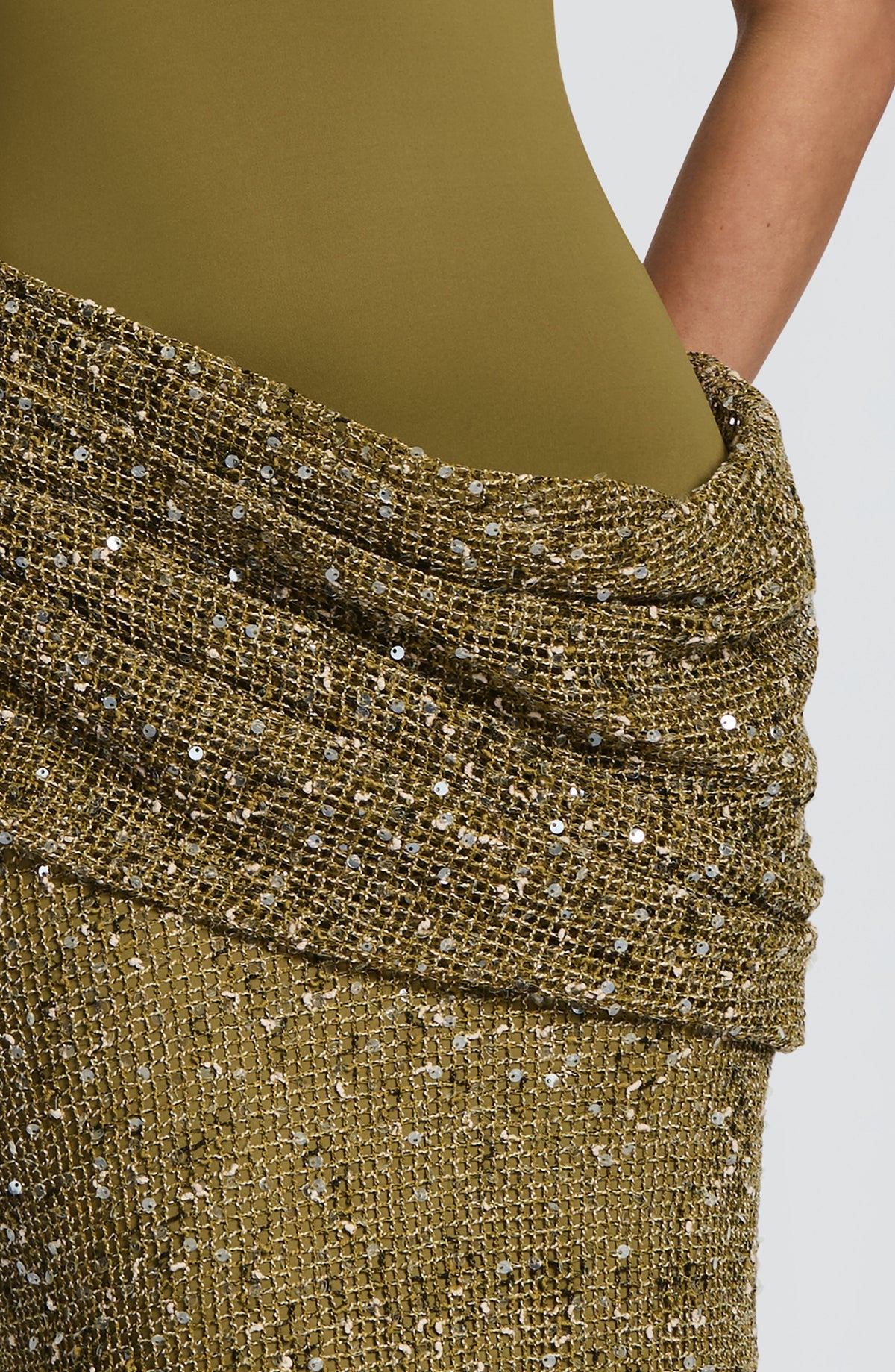 Robe longue Solea — Deep Olive — vue 4