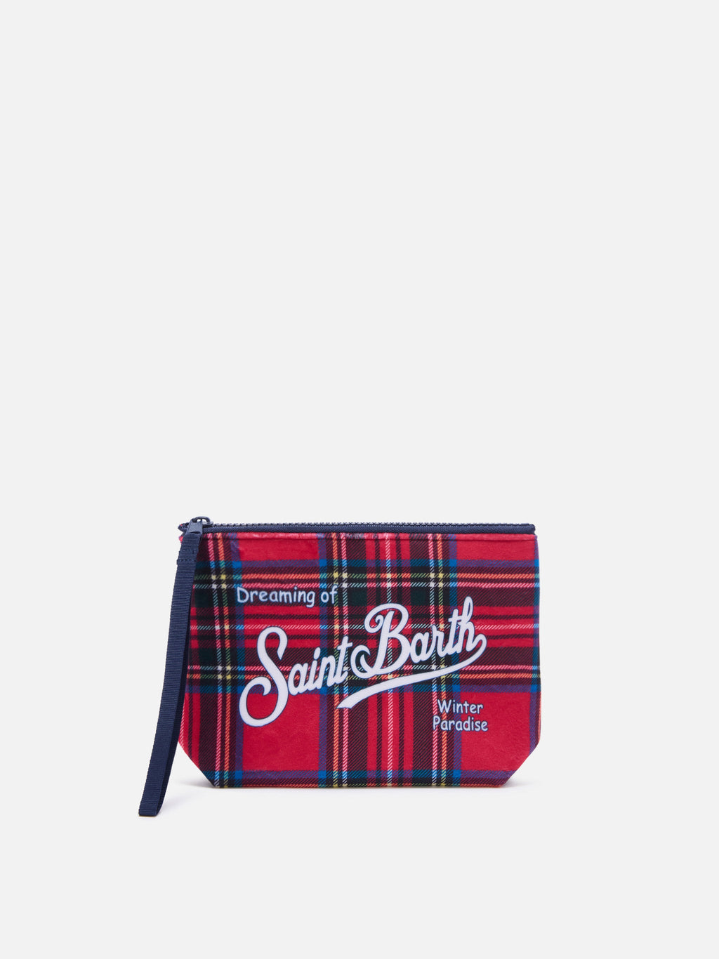 Pochette Aline MC2 Saint Barth — Tartan rouge