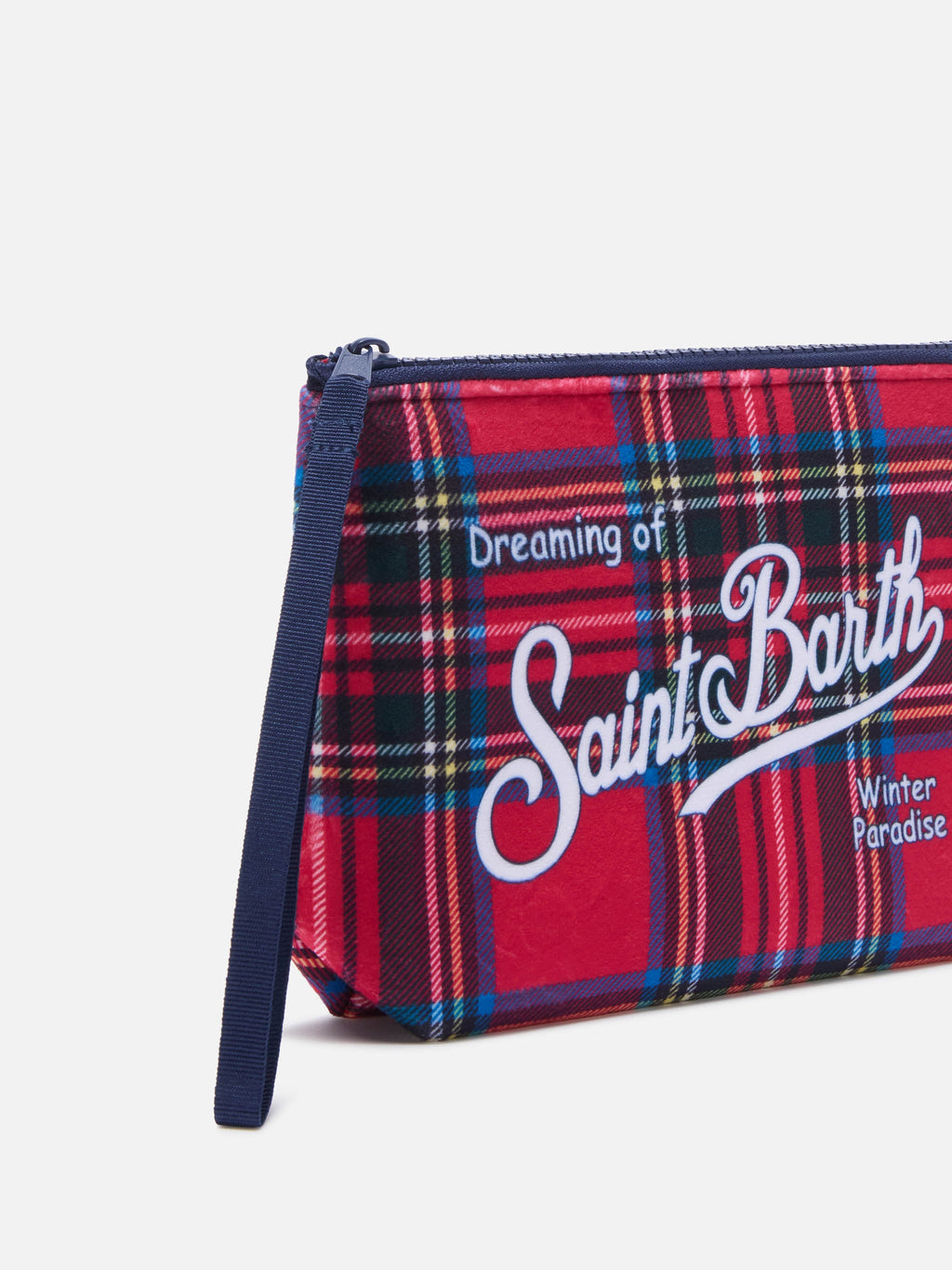 Pochette Aline MC2 Saint Barth — Tartan rouge — vue 2