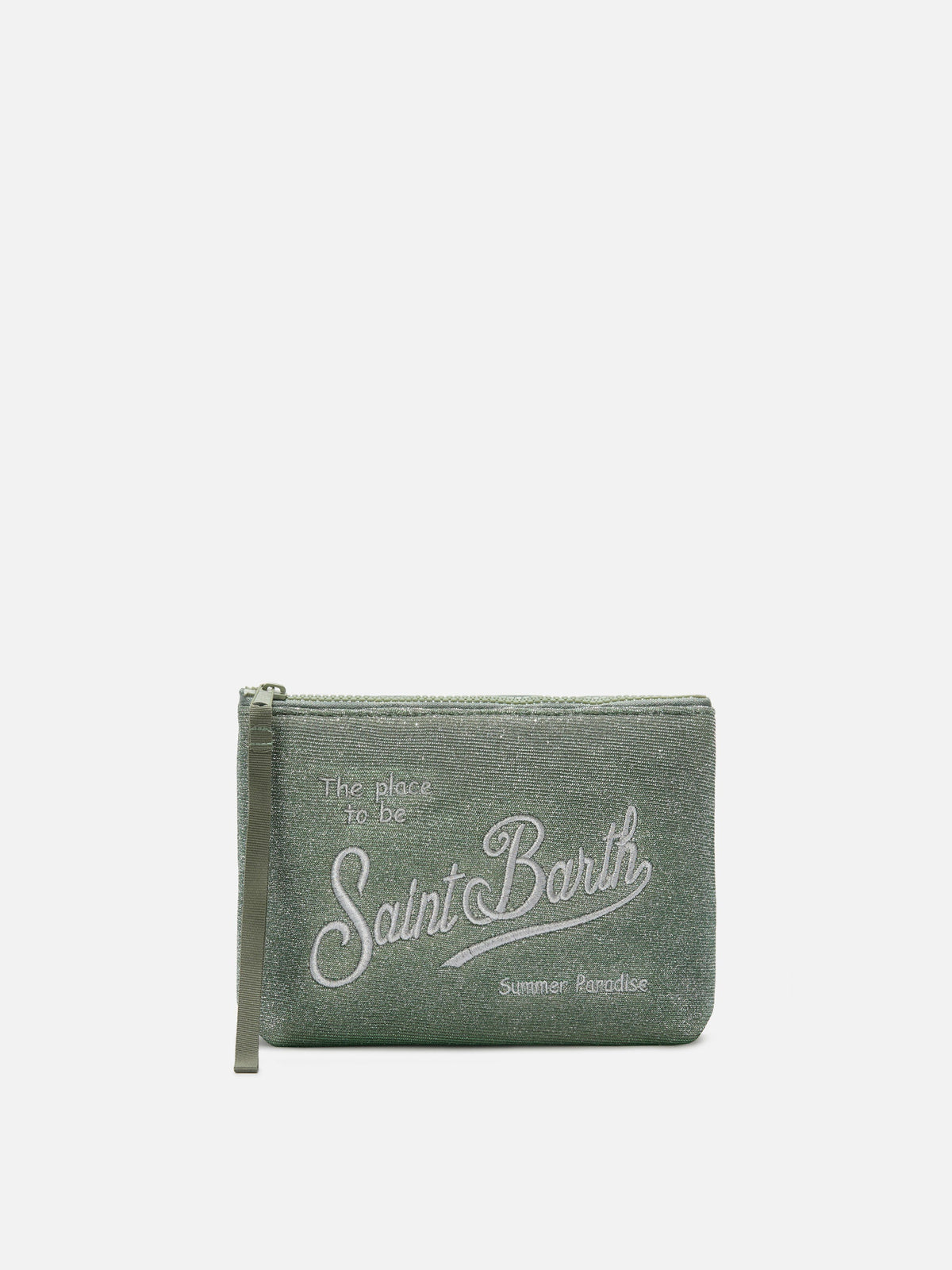 MC2 Saint Barth shimmer Aline pouch — Water green
