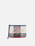 MC2 Saint Barth wool blend Aline pouch — Multicolour tartan