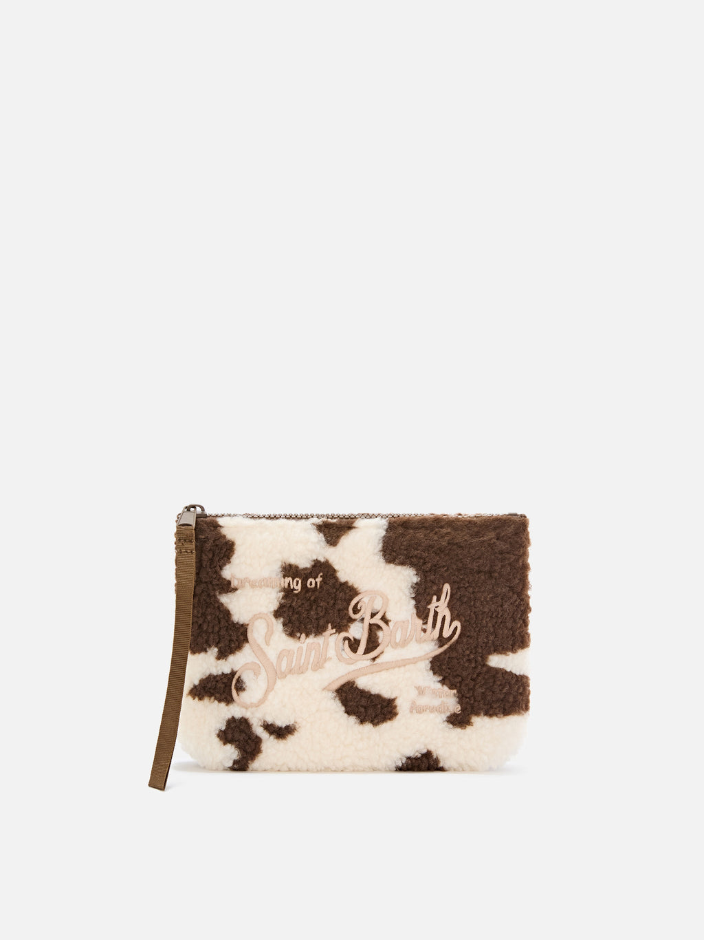 Pochette Aline en teddy MC2 Saint Barth — Imprimé vache