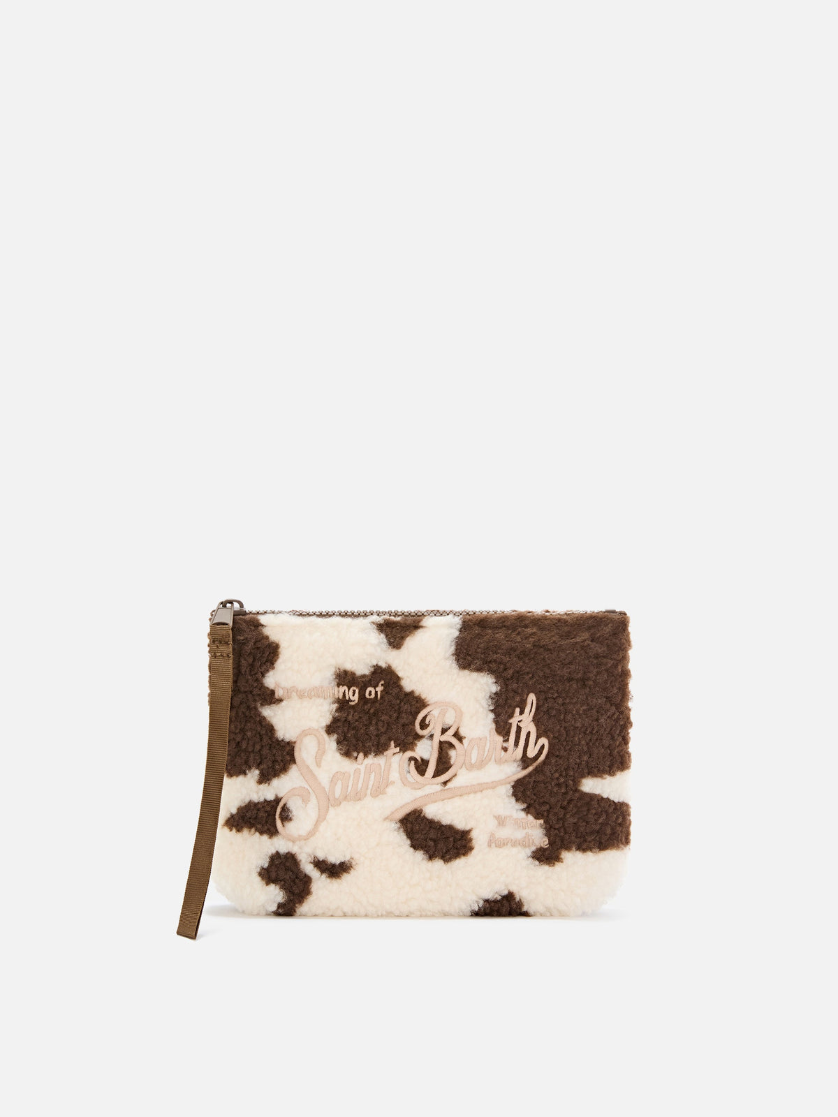 MC2 Saint Barth teddy Aline pouch — Cow print
