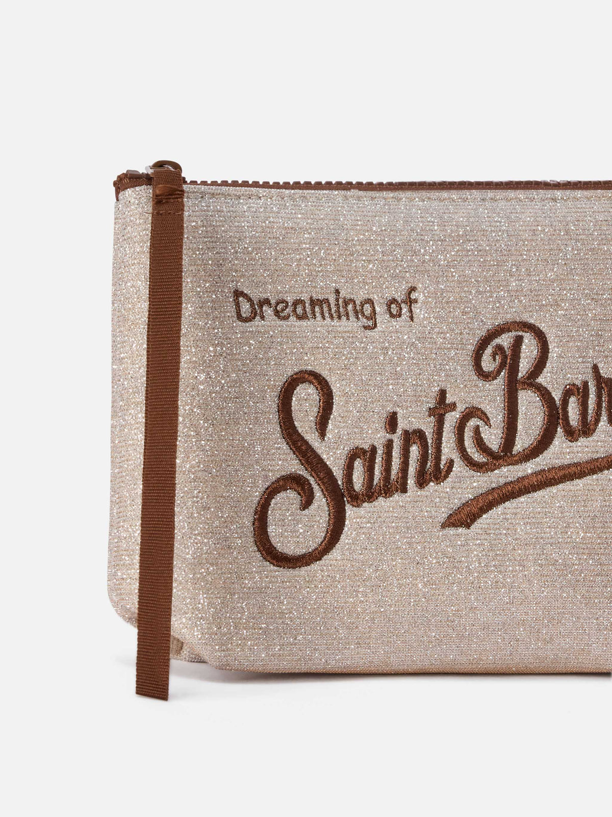 MC2 Saint Barth lurex Aline pouch — Beige — view 2