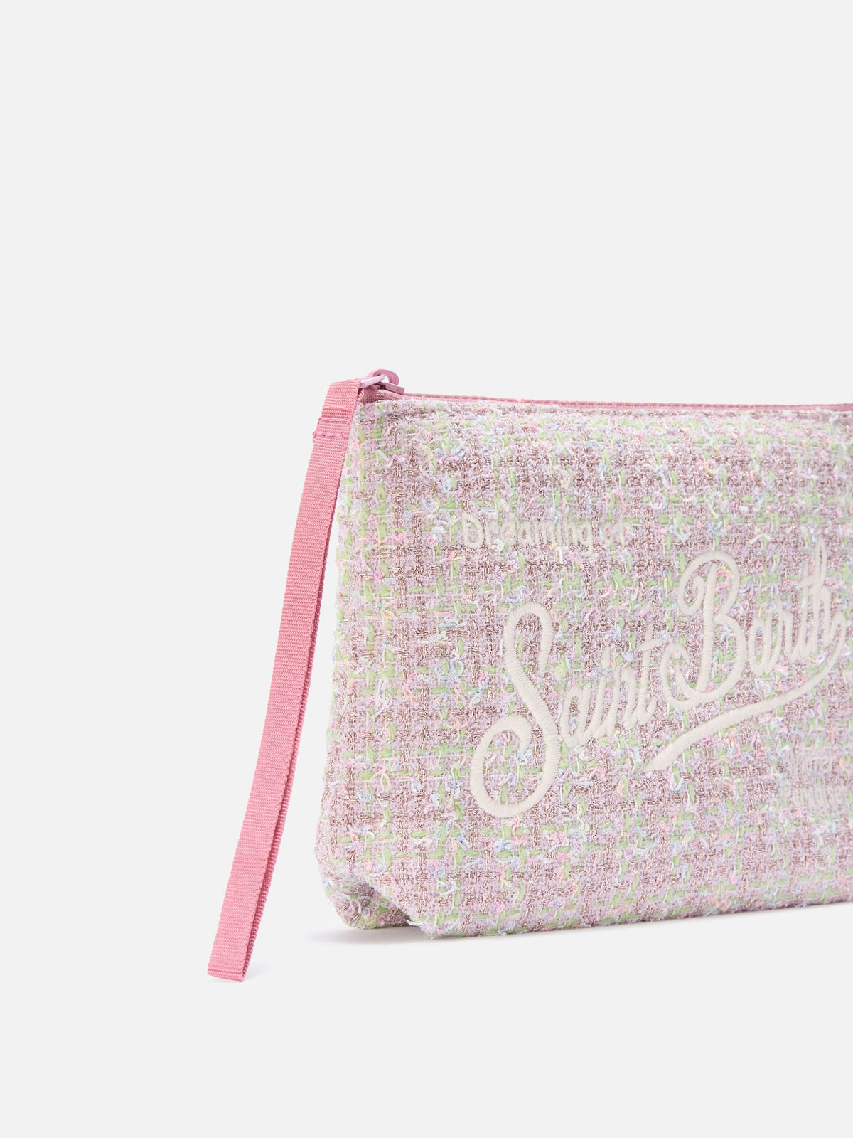 MC2 Saint Barth tweed Aline pouch — Pink — view 2