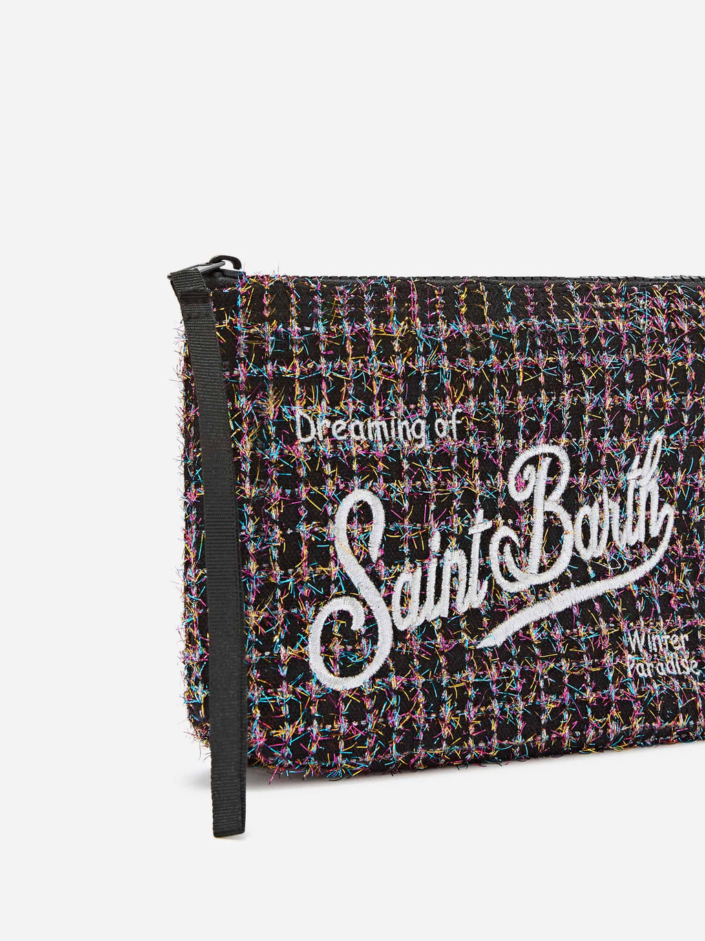 MC2 Saint Barth tweed Aline pouch — Black — view 2
