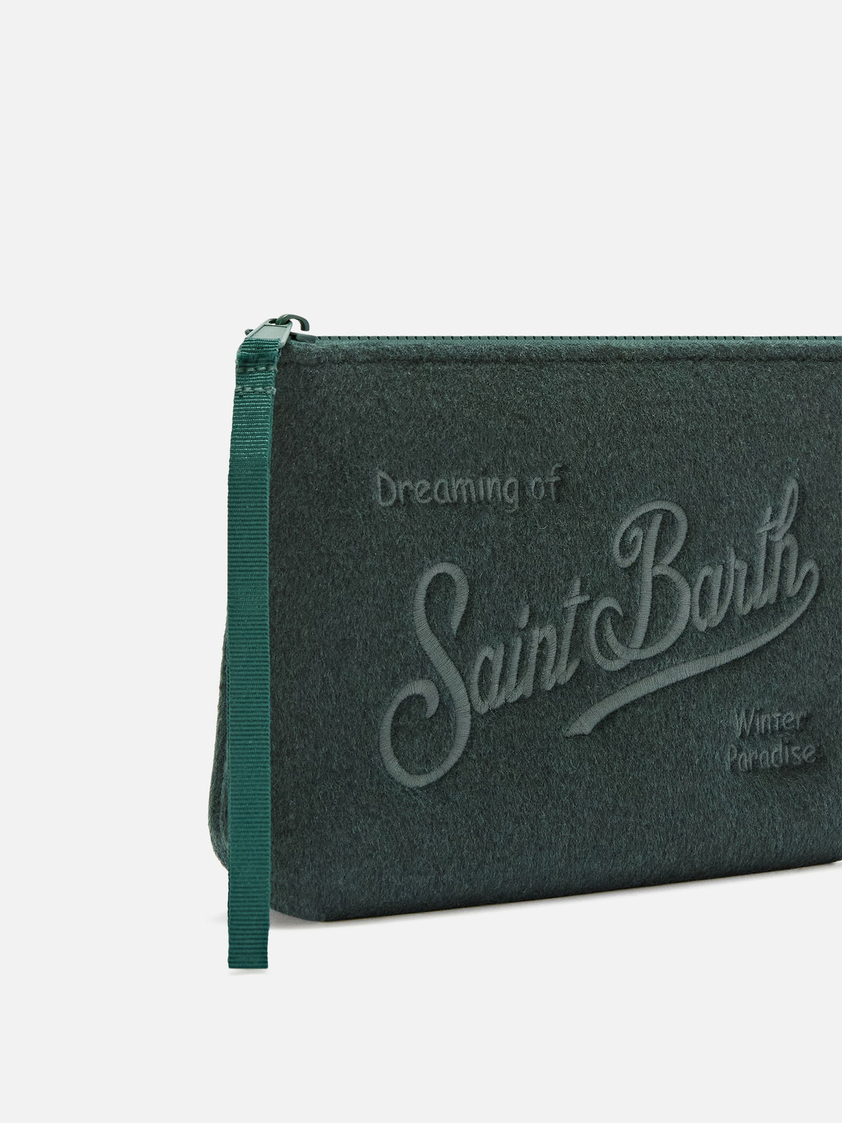 Pochette Aline en feutre MC2 Saint Barth — Vert — vue 2