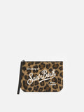 MC2 Saint Barth felt Aline pouch — Leopard