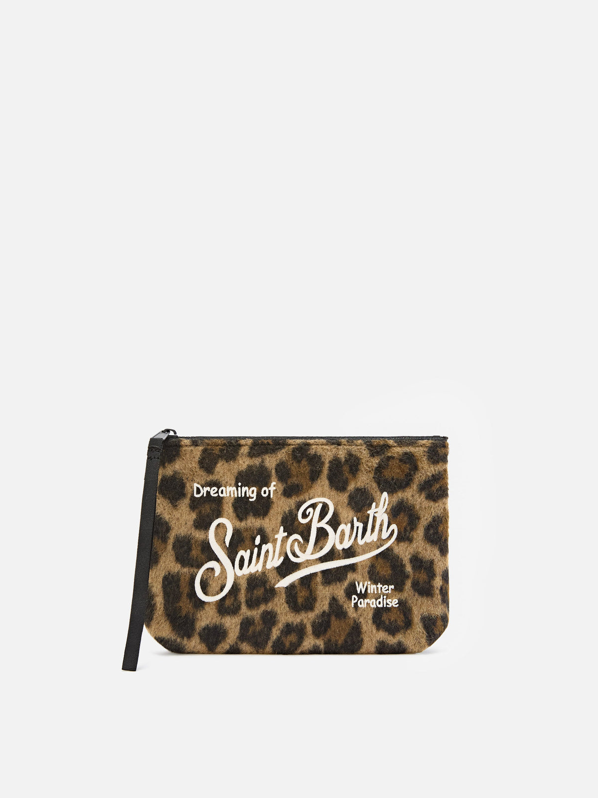 MC2 Saint Barth felt Aline pouch — Leopard