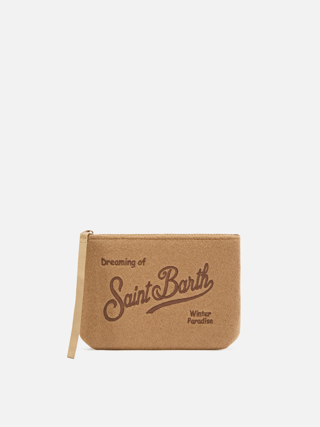 Pochette Aline en feutre MC2 Saint Barth — Beige