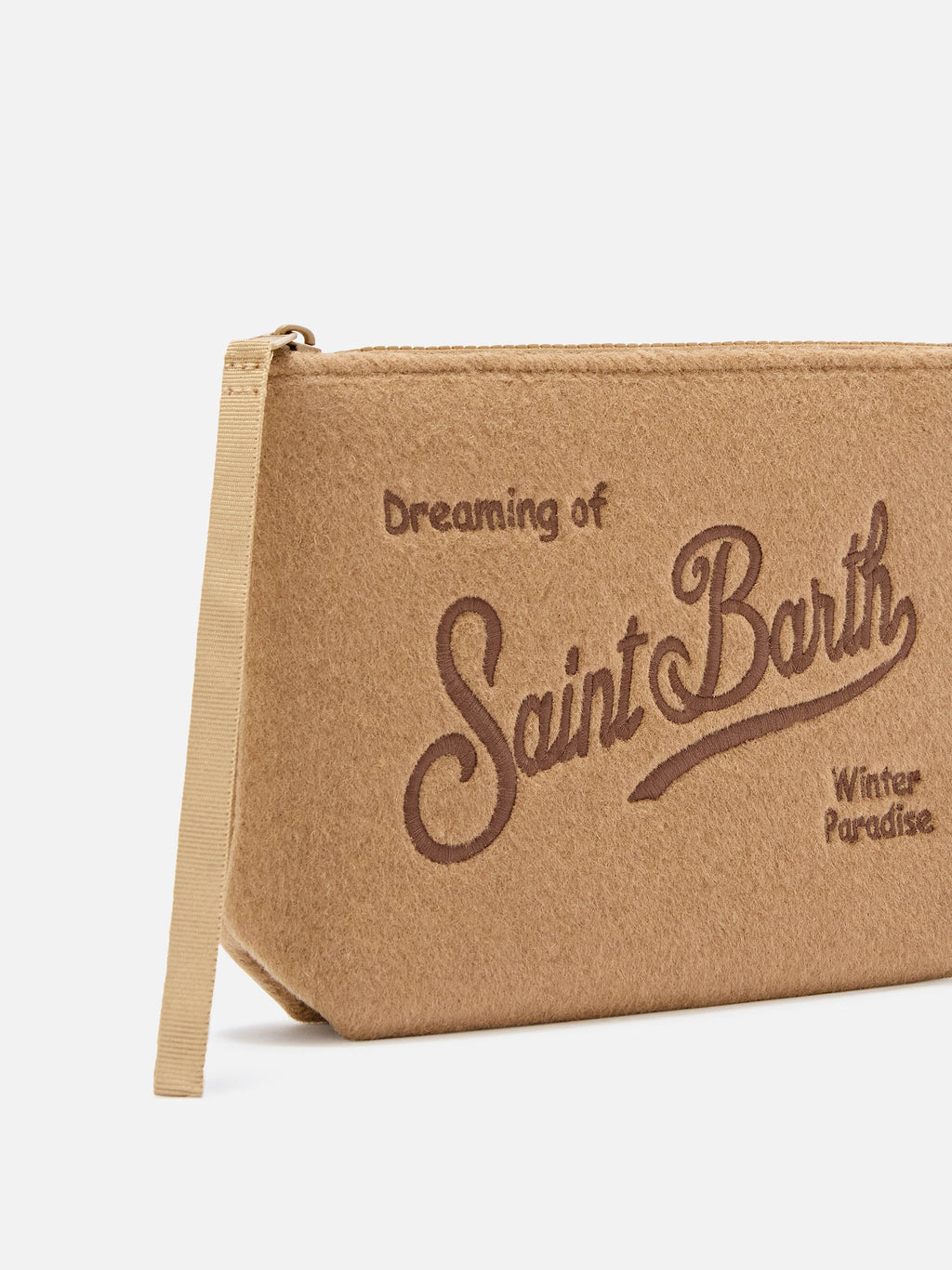 Pochette Aline en feutre MC2 Saint Barth — Beige — vue 2