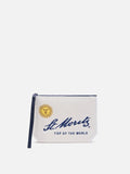 Pochette Aline en feutre MC2 Saint Barth — St. Moritz blanc cassé