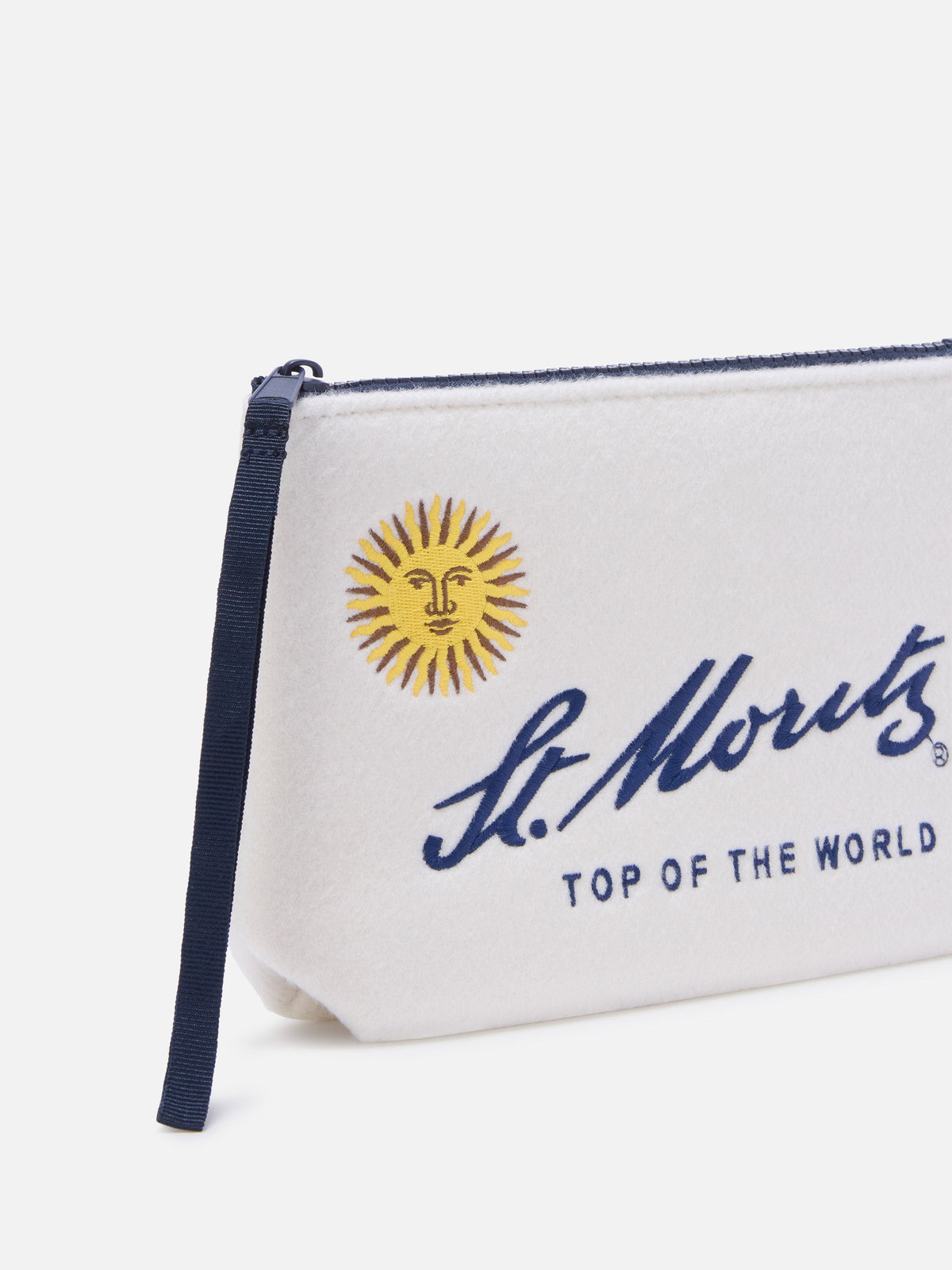 MC2 Saint Barth felt Aline pouch — Off-white St. Moritz — view 2