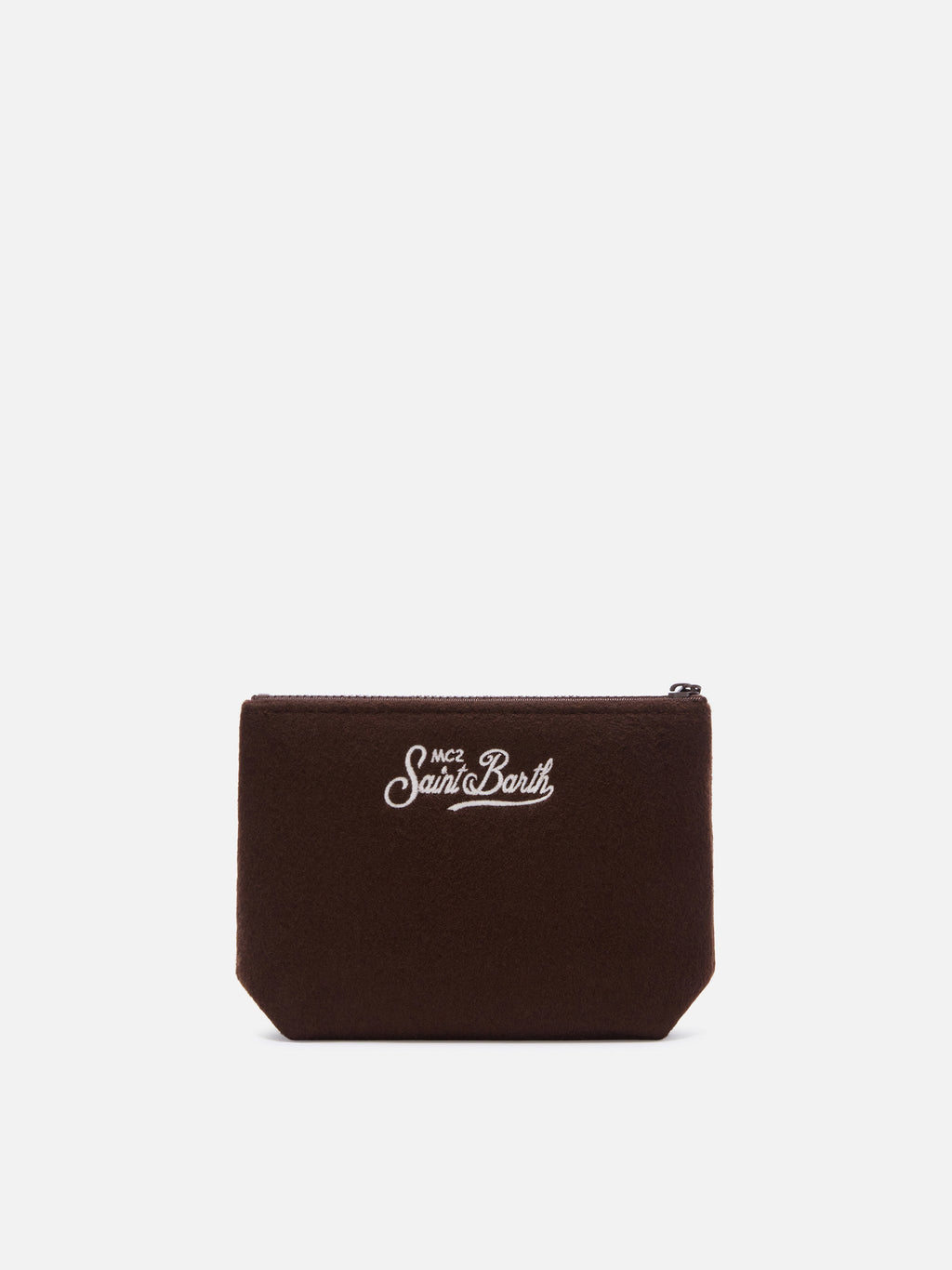 MC2 Saint Barth felt Aline pouch — Embroidered mountain — view 3