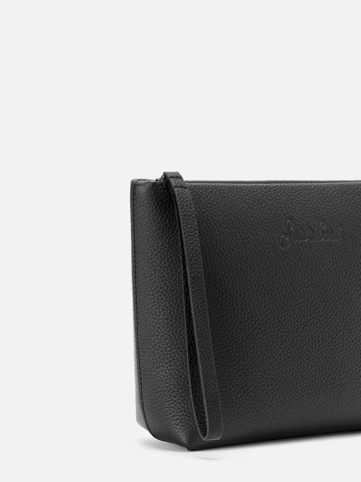MC2 Saint Barth leather Aline pouch — Black — view 3
