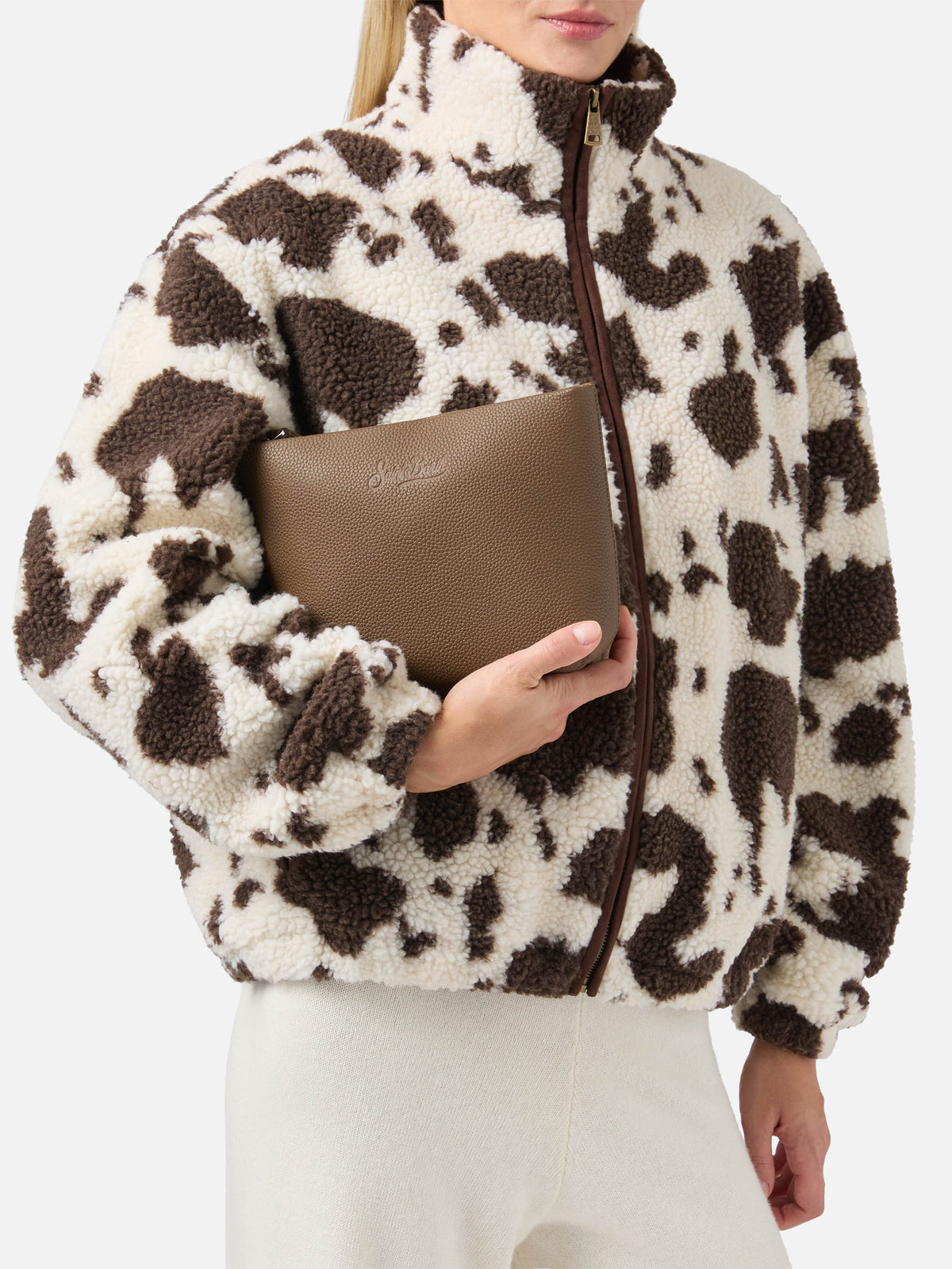 MC2 Saint Barth leather Aline pouch — Brown — view 2