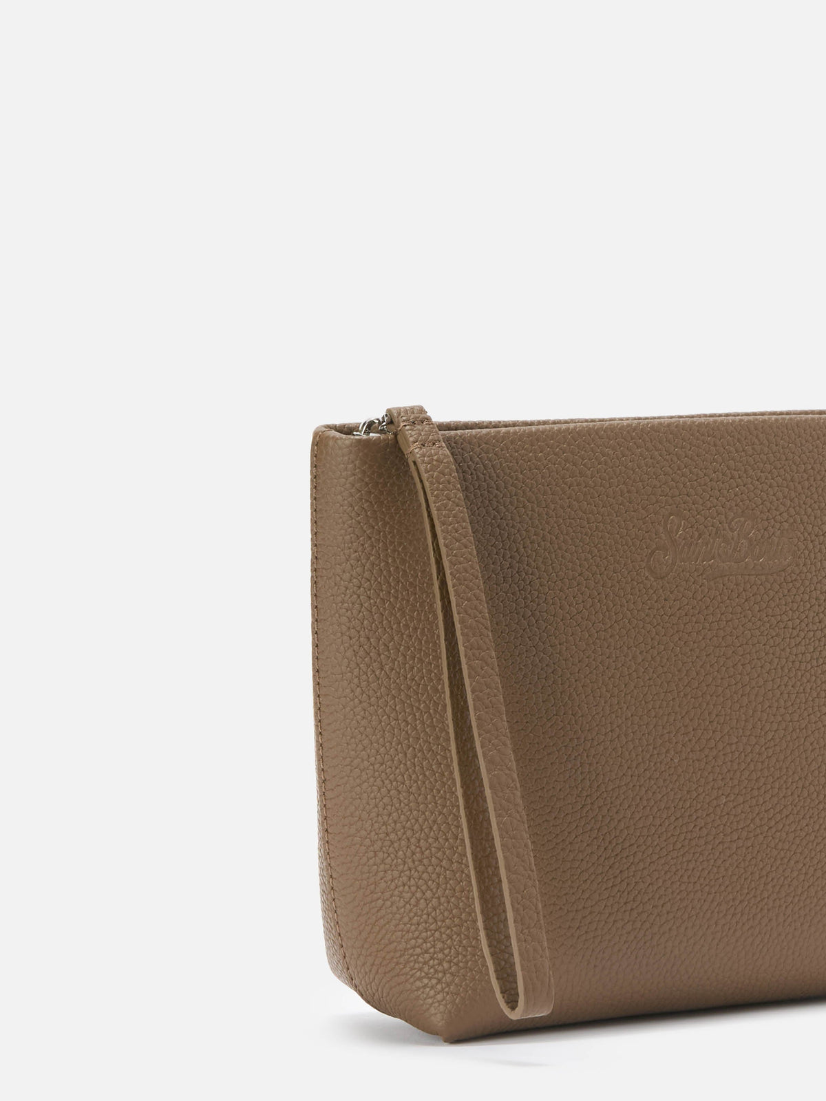 MC2 Saint Barth leather Aline pouch — Brown — view 3