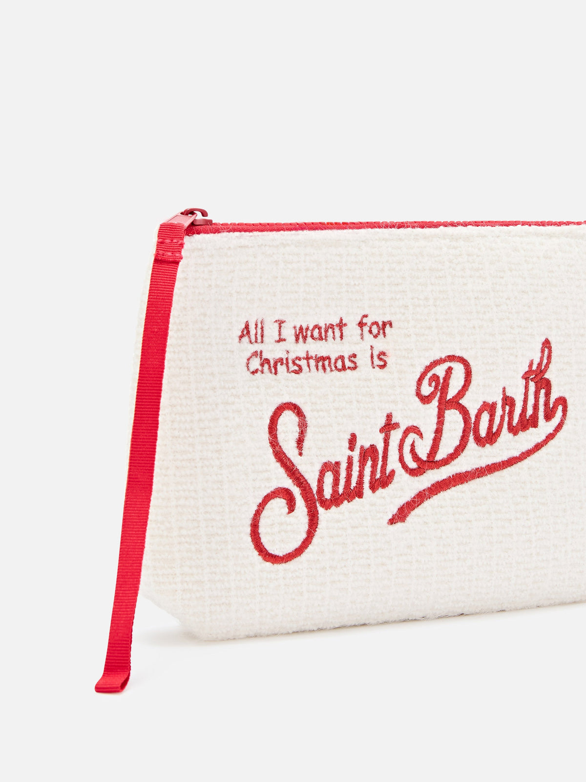 MC2 Saint Barth knit Aline pouch — Merry Christmas — view 2