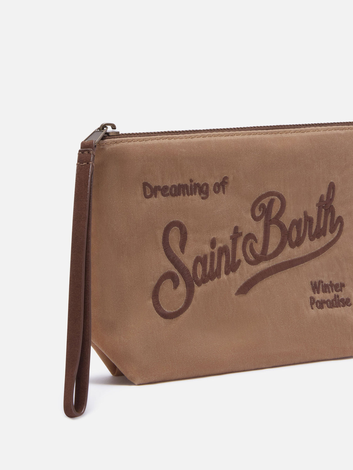 MC2 Saint Barth waxed Aline pouch — Hazelnut — view 2