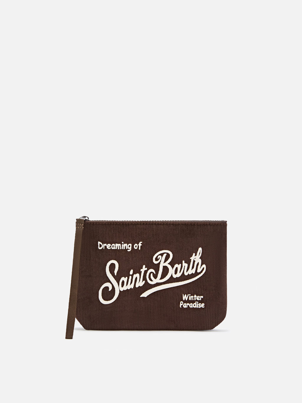 MC2 Saint Barth corduroy Aline pouch — Brown