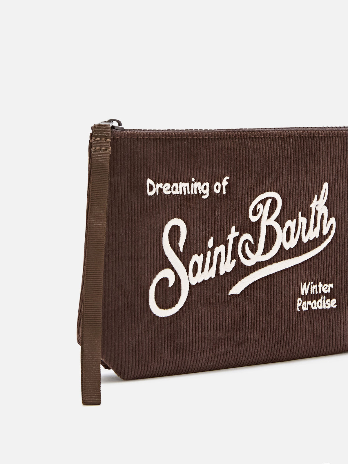 MC2 Saint Barth corduroy Aline pouch — Brown — view 2