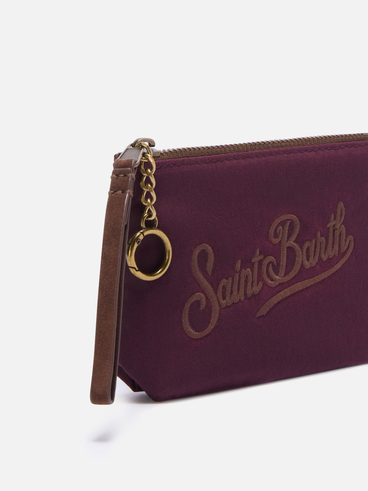 MC2 Saint Barth waxed Mini Aline pouch — Burgundy — view 2