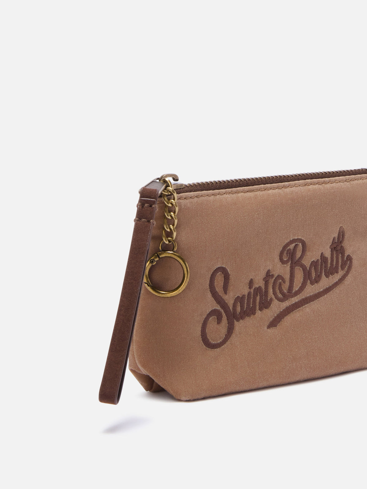 MC2 Saint Barth waxed Mini Aline pouch — Hazelnut — view 2