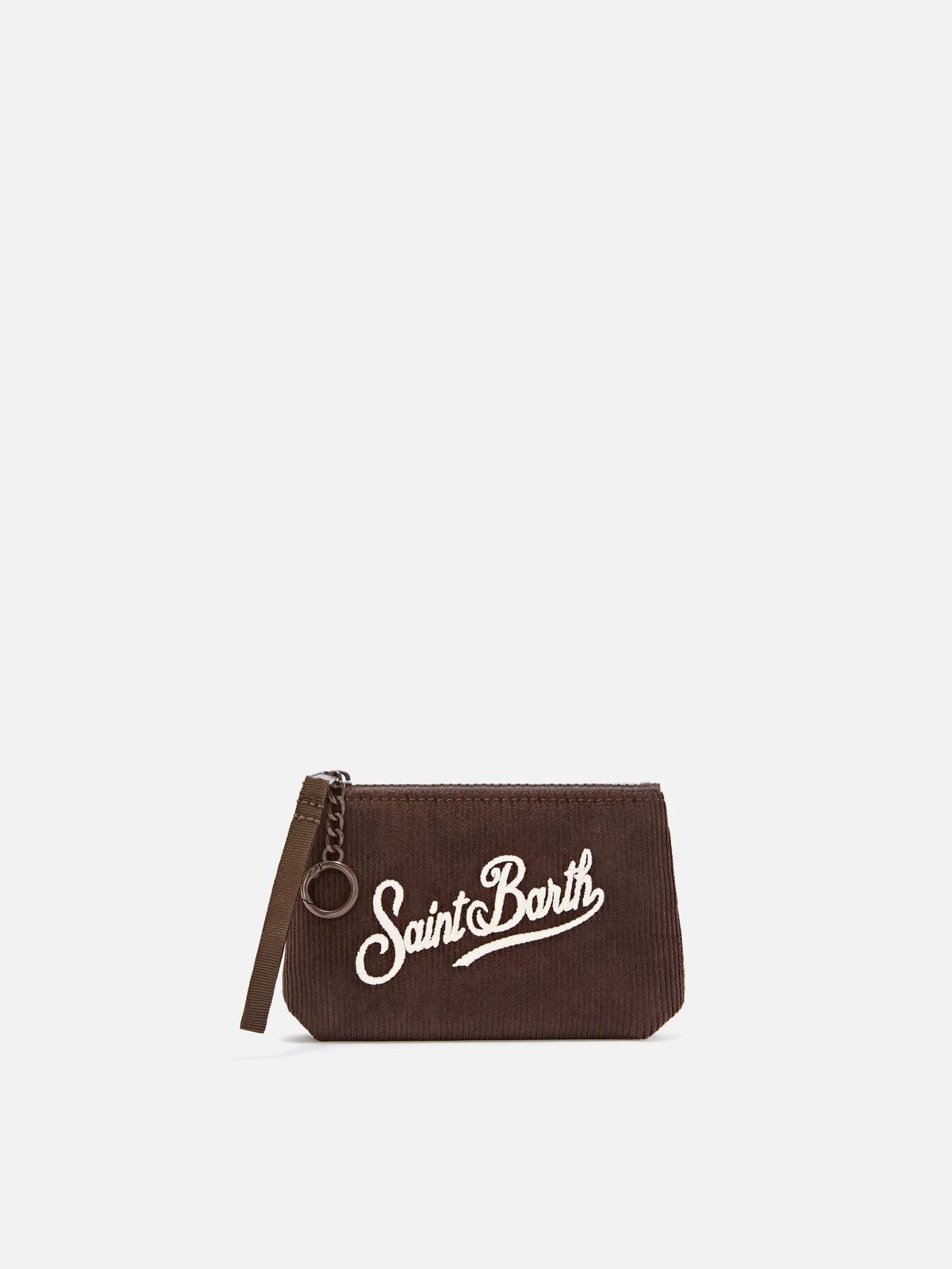 MC2 Saint Barth corduroy Mini Aline pouch — Brown