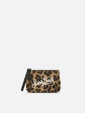 MC2 Saint Barth felt Mini Aline pouch — Leopard