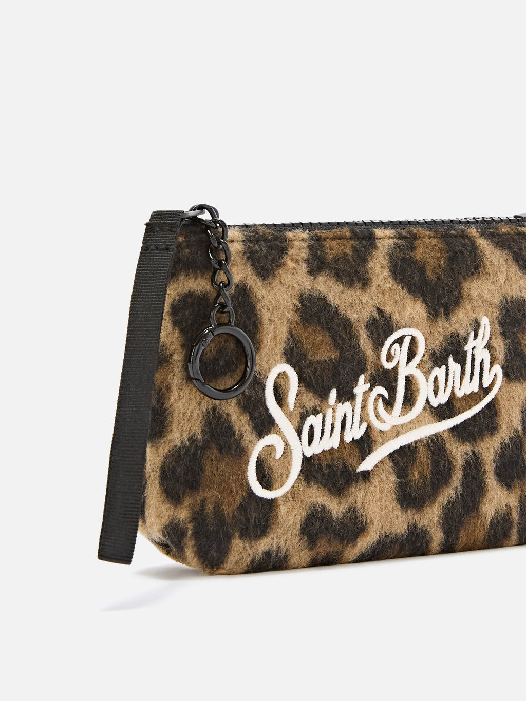 MC2 Saint Barth felt Mini Aline pouch — Leopard — view 2