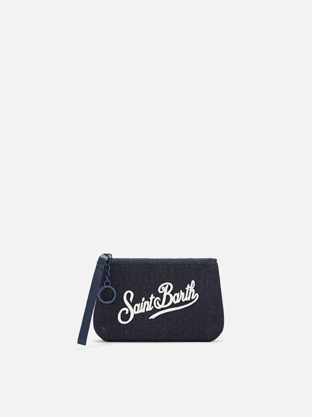 MC2 Saint Barth denim Mini Aline pouch — Blue