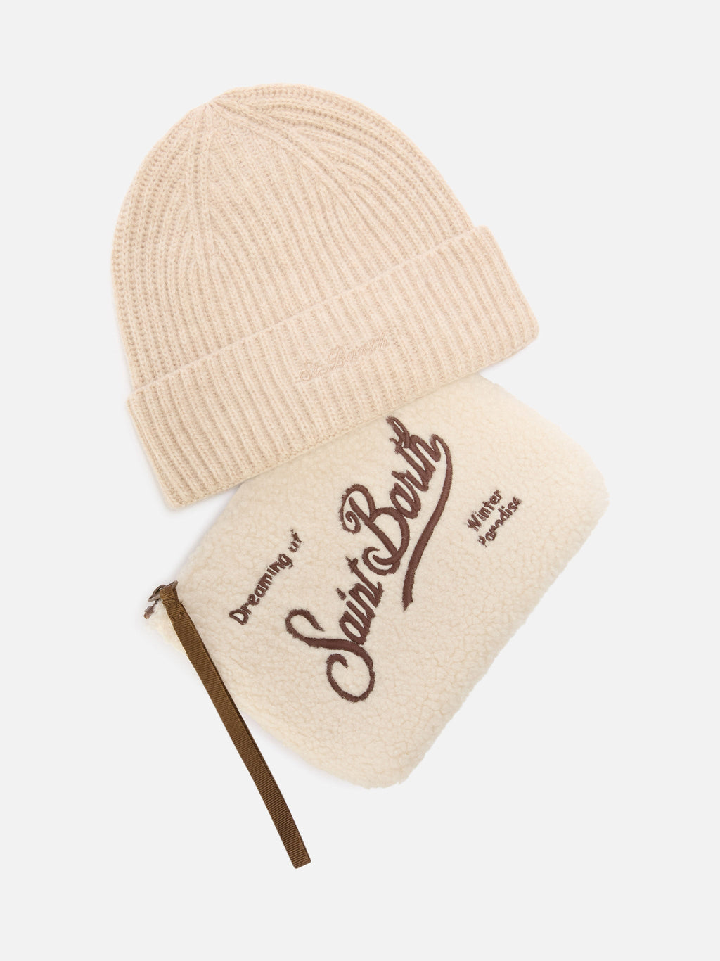 Set pochette e berretto MC2 Saint Barth — Beige — vista 2