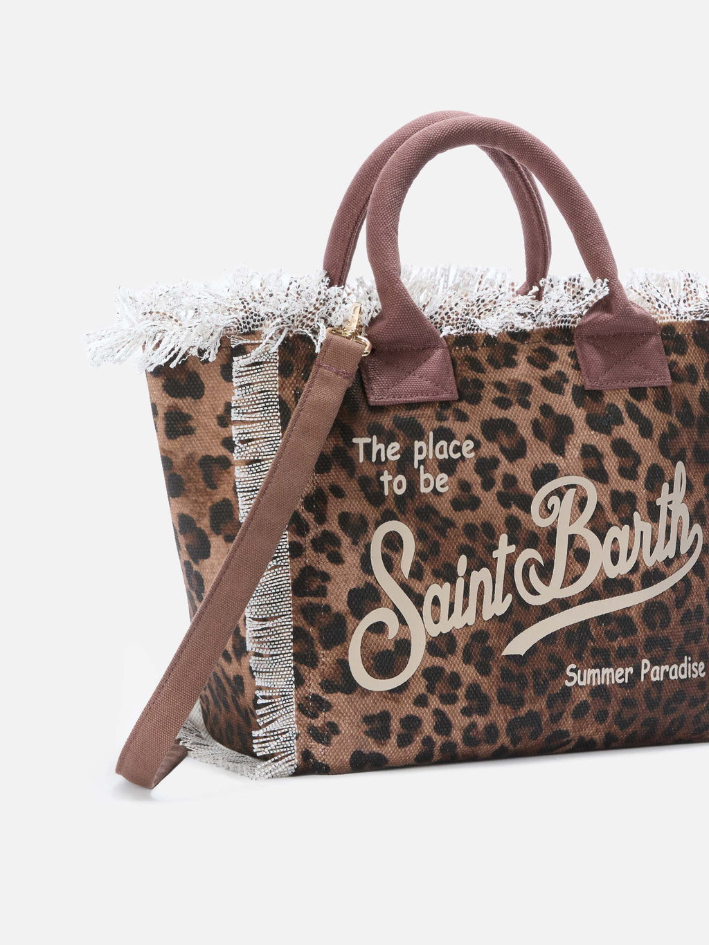 Borsa Colette in canvas MC2 Saint Barth — Leopardato — vista 3