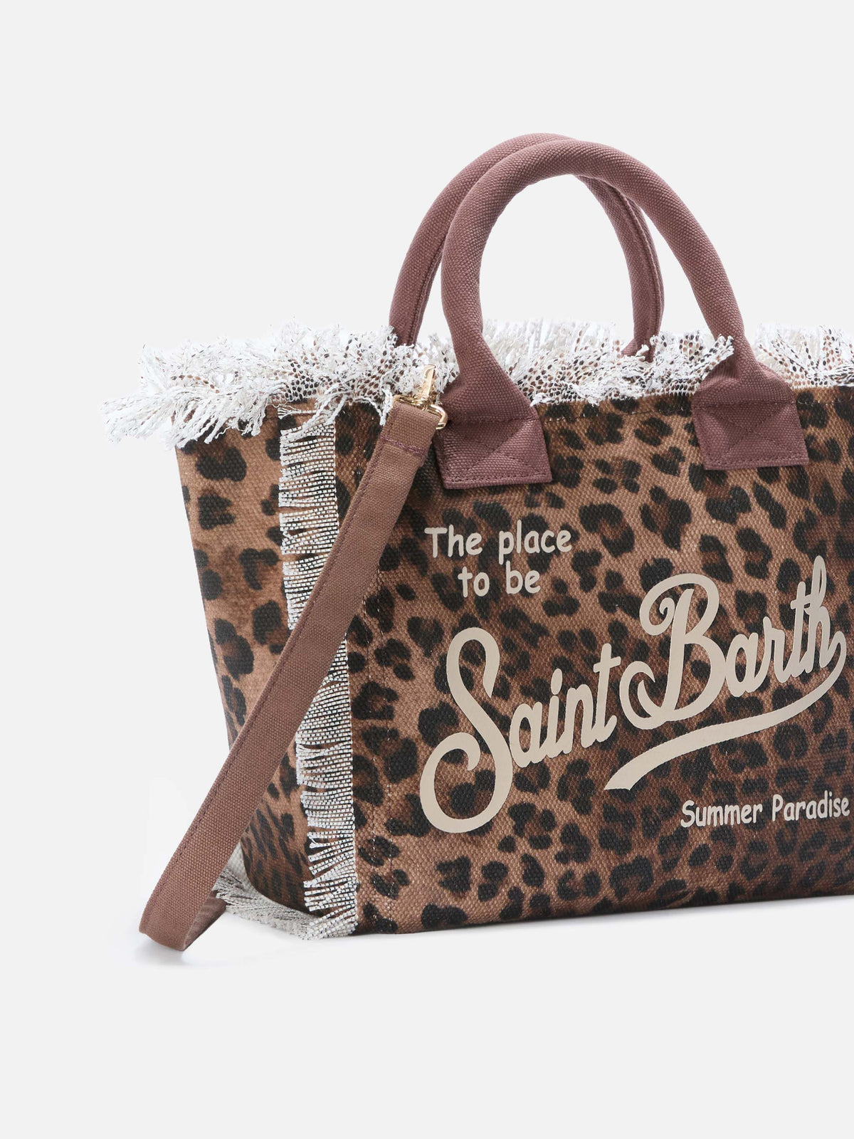 Borsa Colette in canvas MC2 Saint Barth — Leopardato — vista 3