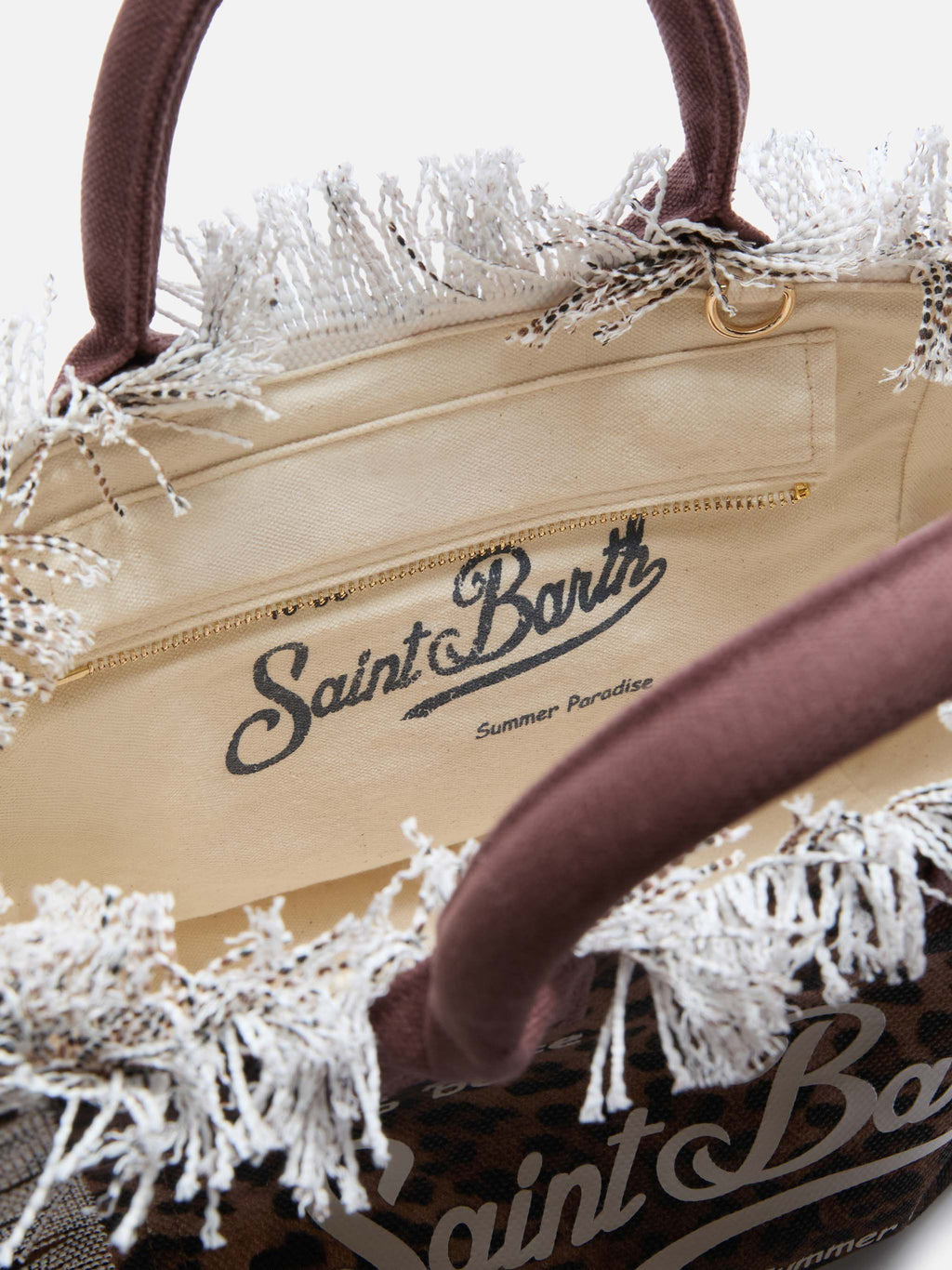 Borsa Colette in canvas MC2 Saint Barth — Leopardato — vista 4