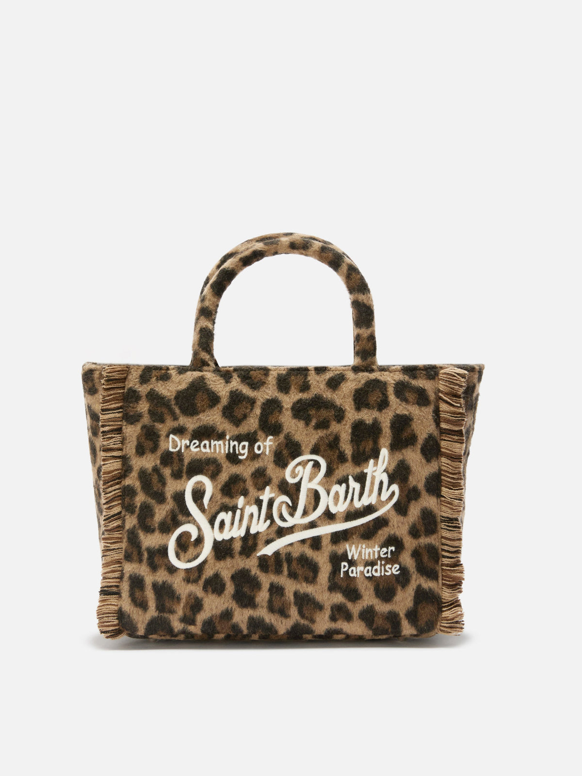 Borsa a mano Colette Felt MC2 Saint Barth — Leopardato
