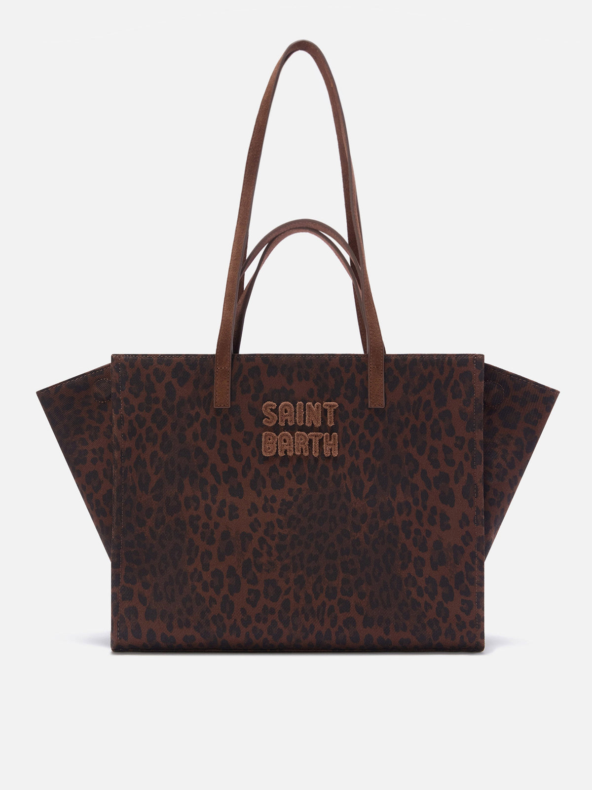 Borsa Large Jour in denim MC2 Saint Barth — Leopardato