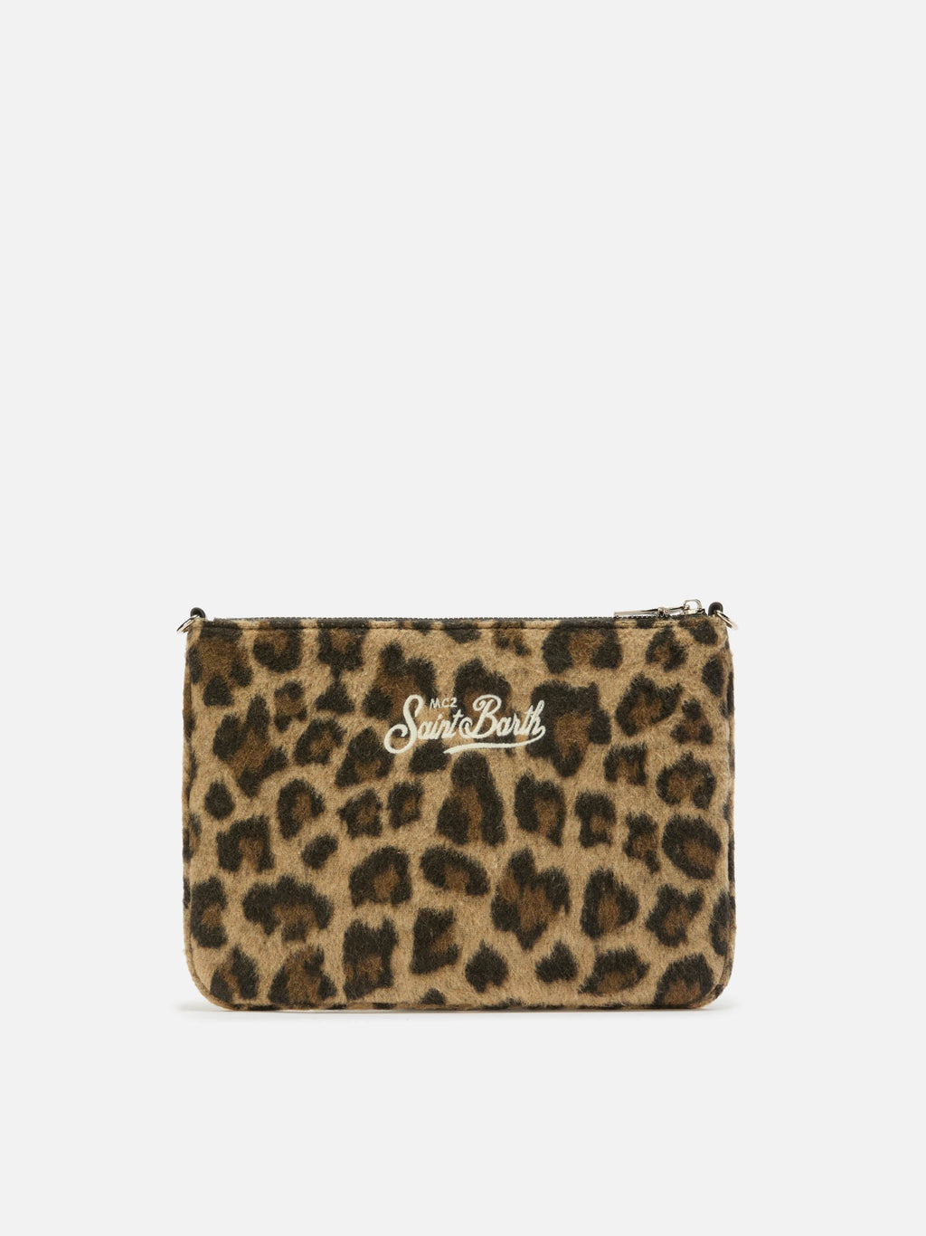 MC2 Saint Barth Felt Parisienne crossbody pouch — Leopard — view 5