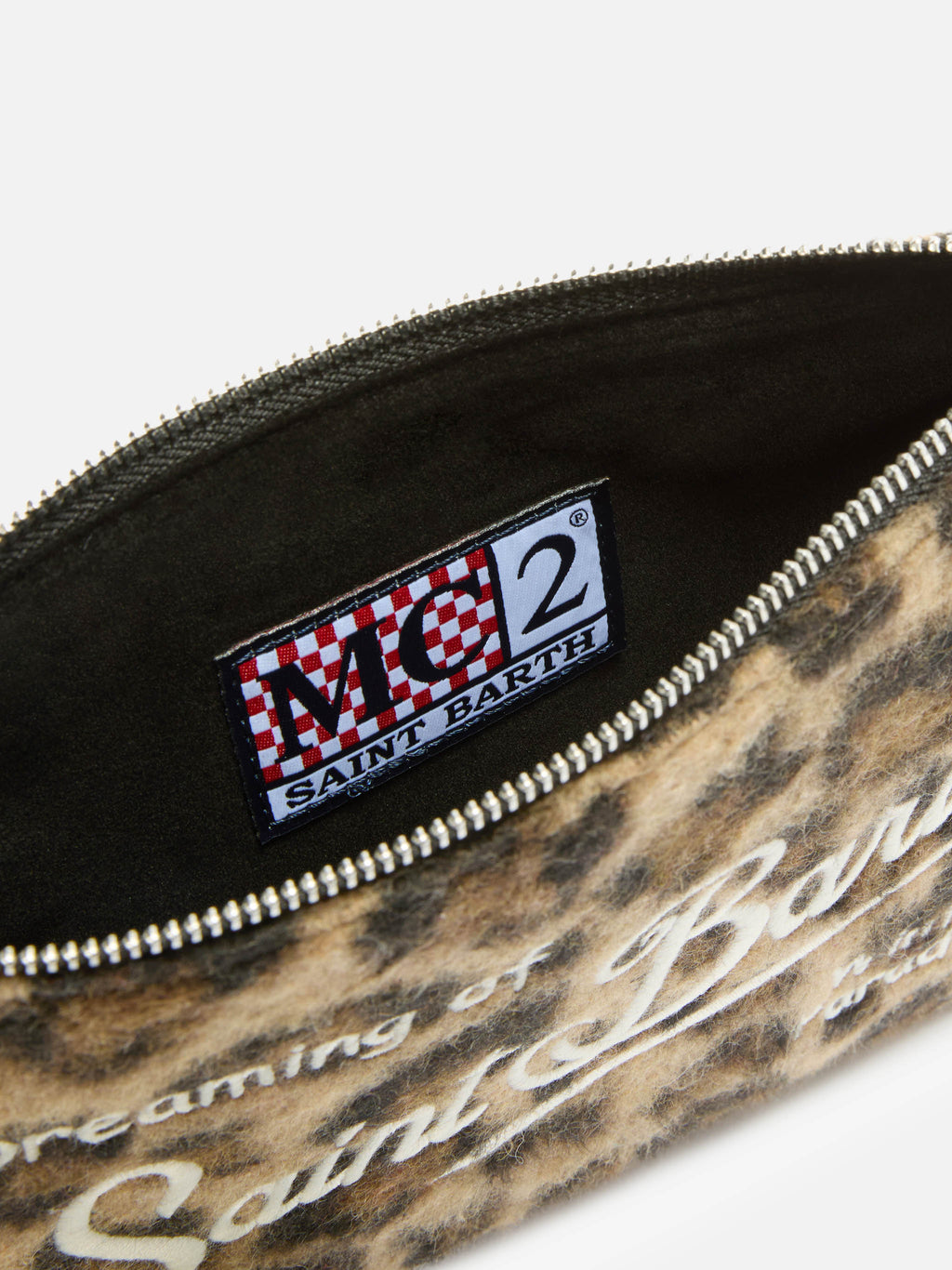 MC2 Saint Barth Felt Parisienne crossbody pouch — Leopard — view 6
