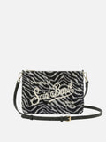 MC2 Saint Barth Felt Parisienne crossbody pouch — Zebra